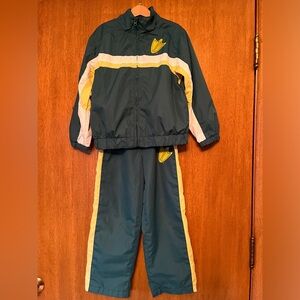 Oregon ducks youth tracksuit, size 7